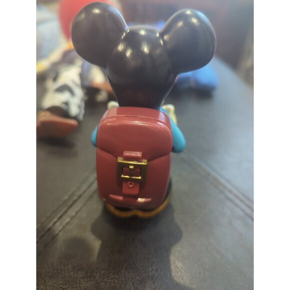 Vintage Disney Mickey Mouse Holding Heart Flashlight With Backpack 5" (Working) - Picture 3 of 5